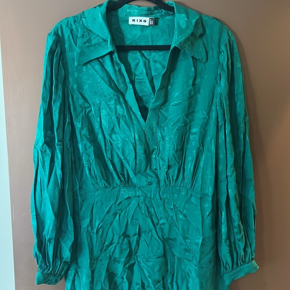 RIXO Green Women's Dress - Picture 3 of 7